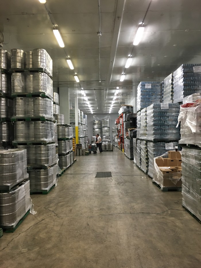 Muskoka Brewery's beer fridge: Probably better than your fridge. 