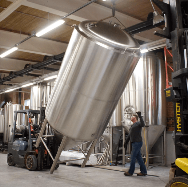 Left Field Brewery New Tank